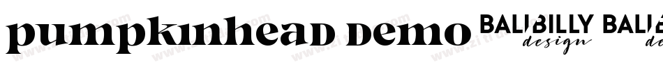 Pumpkinhead DEMO字体转换